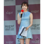 上智大卒・かとゆり、キュートな水色ワンピース姿で近代麻雀水着撮影会2024 MCとして登場！！ ＜SPLASH SUMMER×近代麻雀水着祭2024＞