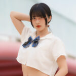 【写真特集】KissBee・藤井優衣、ヘソ出し通学ファッションコスで登場！＜SPLASH SUMMER×近代麻雀水着祭2024＞