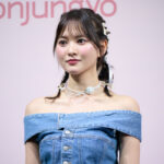 兒玉遥、肩出しコーデで登場！さわやかな肌見せに大反響！