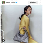 菜々緒、美しすぎる美スタイル＆横顔ショットを公開！