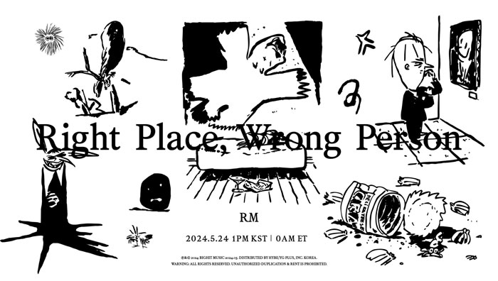 BTS RM、5月24日に2nd Solo Album 'Right Place, Wrong Person'発売！