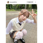 黒嵜菜々子、可愛すぎるJKに大変身！ポニーテール×制服姿にファンドギマギ！