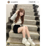 黒嵜菜々子、カジュアルコーデで完璧美脚を見せつけ！