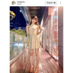 フリーモデル・KM、可愛すぎる私服コーデで美脚公開！