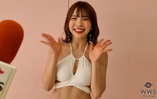 【動画】バーレスク東京・ぷに、可愛すぎる白水着姿でランウェイの感想を語る！＜SPLASH SUMMER×近代麻雀水着祭2024＞