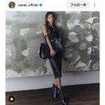 菜々緒、全身ブラックコーデで魅せる大人の色気に5万超えの「いいね」