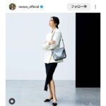 菜々緒、GIVENCHYのシックな装いでキメる！洗練されたスタイル輝くSHOT投稿！