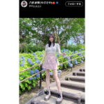 童顔高身長女子・八伏紗世、ミニ丈スカートで2次元超え美スタイル披露！