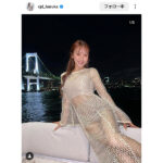 CYBERJAPAN・HARUKA、豪華メッシュドレスで大人の色気爆発！