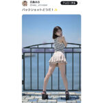 白鳥みお、夏を感じる美脚SHOTが話題！「バックショットにドッキドキ！！」「最高です」