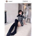 #よーよーよー・月なぎさ、絶対領域あらわなニーハイ姿にファン歓喜の声！「なぎちゃのスタイル素晴らしい！」「足の裏もいいですね〜」「ぐおっ、、、好きすぎる」