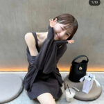 糸原美波、全身ブラックコーデで美スタイル見せつけ！