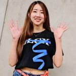 【動画】モデル・星名莉帆、ヘルシーな美ボディ輝く大きな和風リボン＆デニムコーデで語る！＜MUSIC CIRCUS FUKUOKA＞