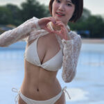 【動画】La Pucelle Priere・小町ここ(元よるちゃん。)が可愛すぎる白水着で語る！＜ワンエイトプール撮影会@川越水上公園内プール＞
