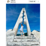 フリーモデル・KM、美肌チラ見せ夏デート風SHOTに反響！「スタイル抜群ですね」