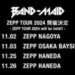 BAND-MAID、3年半ぶりとなるオリジナル・フルアルバム『Epic Narratives』を9月25日に発売！ZEPP TOUR開催も決定！