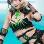 【写真特集】どーぴんぐ疑惑・茉乃えまがギャル全開なコスプレ水着で登場！＜いなプーフォトフェス@稲毛海浜公園プール＞