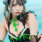 【写真特集】どーぴんぐ疑惑・茉乃えまがギャル全開なコスプレ水着で登場！＜いなプーフォトフェス@稲毛海浜公園プール＞