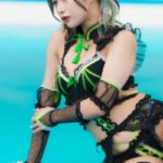 【写真特集】どーぴんぐ疑惑・茉乃えまがギャル全開なコスプレ水着で登場！＜いなプーフォトフェス@稲毛海浜公園プール＞