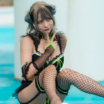 【写真特集】どーぴんぐ疑惑・茉乃えまがギャル全開なコスプレ水着で登場！＜いなプーフォトフェス@稲毛海浜公園プール＞