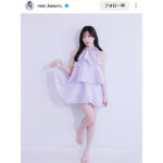森香澄、素足かがやくふんわりドレス姿でファン魅了！「もりかすサイコー」「可愛い可愛いお嬢さん」
