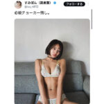 すみぽん、チョーカーつきランジェリーショットがセクシーすぎると話題！
