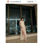 久間田琳加、美脚あらわなドレス姿に絶賛の声！「りんかちゃん、足長い、足綺麗。とっても素敵」