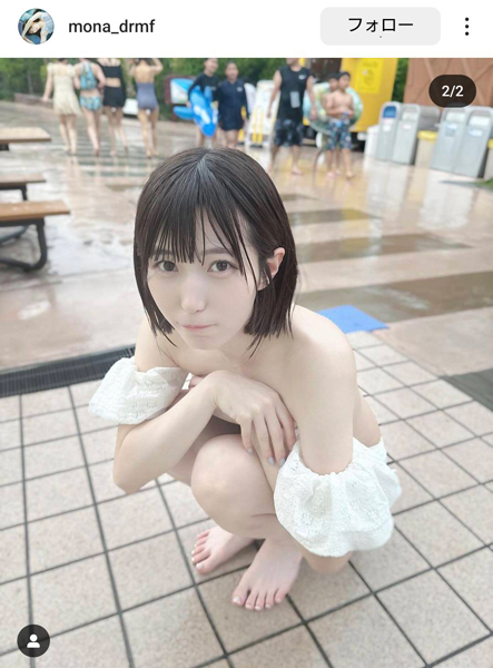 藤宮もな、清純白ビキニで美肌大胆披露！ファン「一生可愛過ぎて一生好き過ぎた」の声！