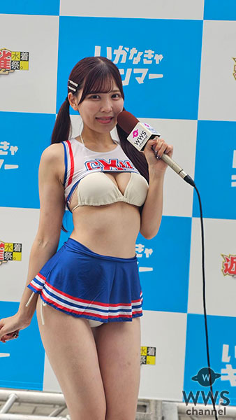 【動画】成瀬かのん(メイビーME)、チアガール風水着でイベントの盛り上がり語る！＜近代麻雀水着祭FINAL＞