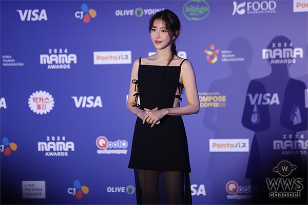 【写真特集】Lee Ji-ah（イ・ジア）、クールなシースルースカートのミニ丈ワンピースで『2024 MAMA AWARDS』レッドカーペットに登場！