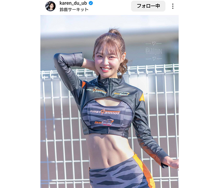 橘香恋、美腹筋あらわなコスチューム姿が美しすぎる！