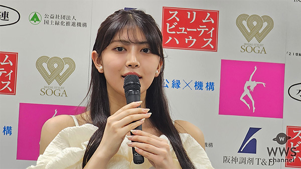 【動画】石川さゆりの姪・フェリス女学院大学・石川満里奈さん、ホワイトオールインワンで自己PR！石川さゆりからのエールも＜第57回ミス日本コンテスト2025＞