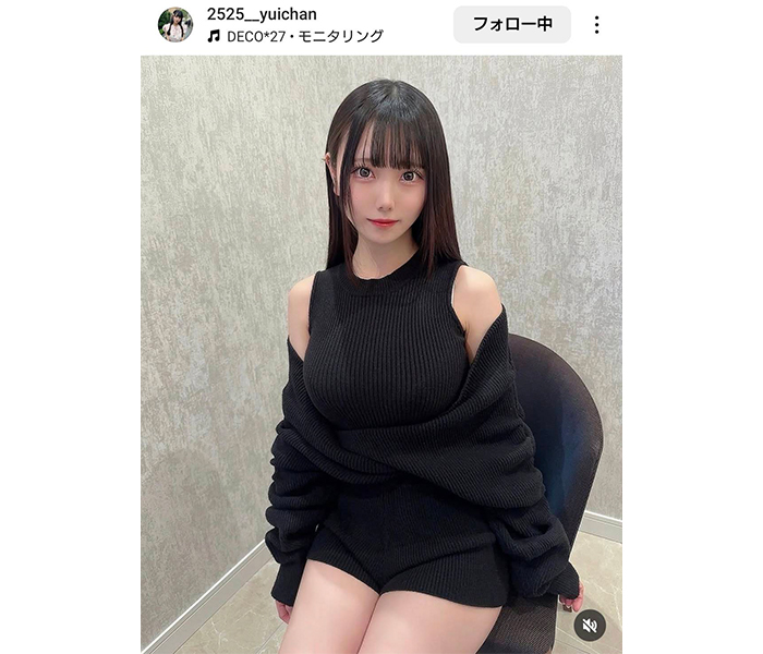 ゆいちゃん、美太ももあらわな冬コーデにファン絶賛！「可愛くて既に惚れてる」