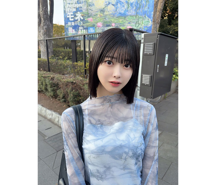 本多あおい、美肌透けみせブラウスで美しさ倍増