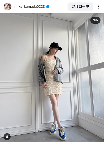 久間田琳加、スラリ美脚に釘付け！美しすぎる全身ショット公開