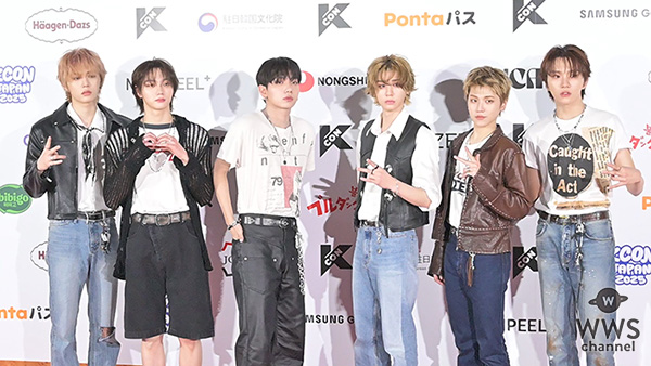 【動画】BOYNEXTDOOR、爽やかイケメンなジーンズスタイルでレッドカーペットに登場！＜KCON JAPAN 2025＞