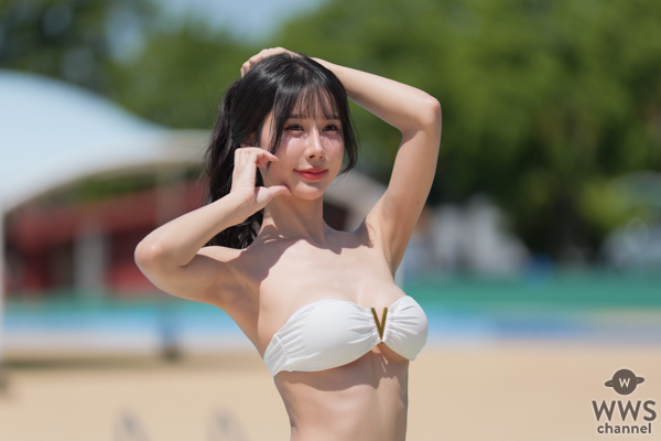 【写真特集】夢夢、魅惑的なチューブトップビキニで撮影会に登場！＜TREND GIRLS撮影会2025＞
