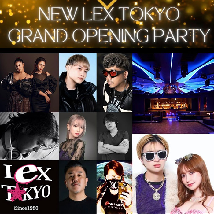 六本木「New Lex Tokyo」グランドオープンに、豪華ゲストDJが集結！　ヘラヘラ三銃士DJ・まりなや「盆ジョヴイ」をバズらせたDJ Cellyも参戦。
