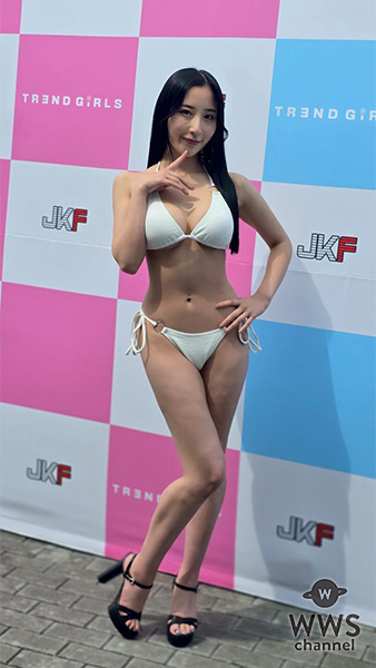 【動画】北野未奈、美しすぎるホワイトビキニでTREND GIRLS撮影会 2025の盛り上がりを語る！