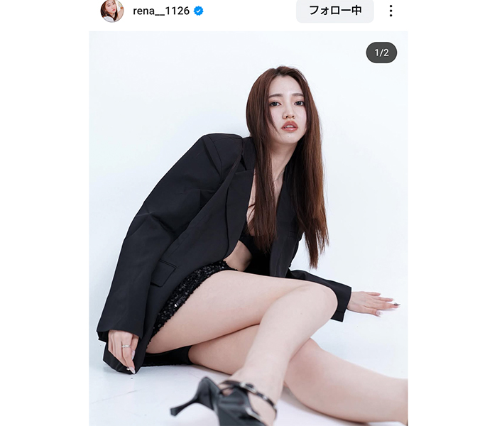 黒木麗奈、脚線美あらわなシックスタイルにファンドギマギ「麗奈たん超メロメロ大好きよ〜！！！！！」