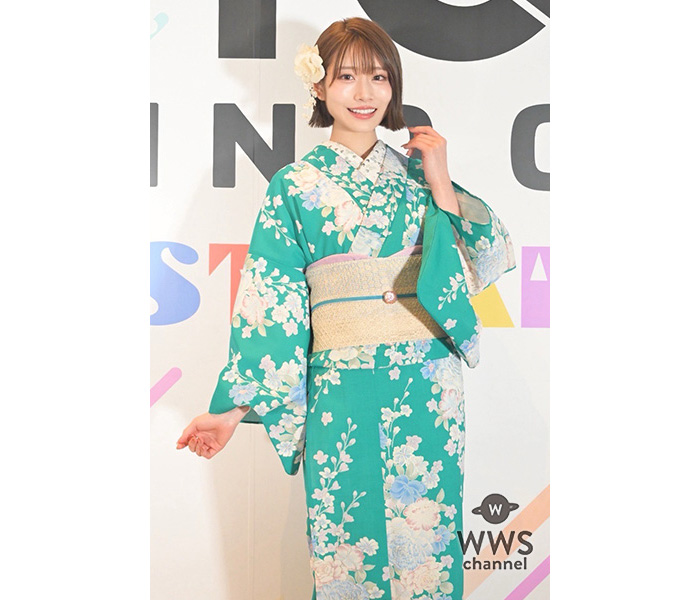 河北彩伽(萌名)、艶やかな浴衣姿に 大胆イメチェンのショートボブで登場！＜TREND GIRLS FESTIVAL＞