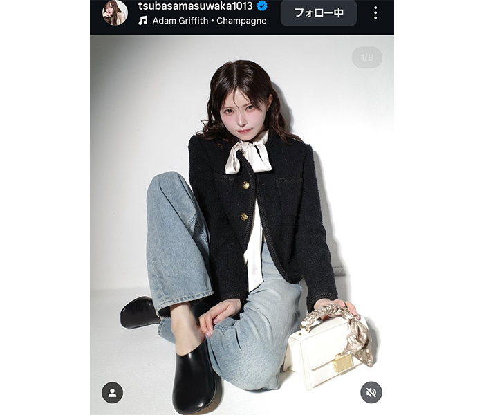 益若つばさ、夏らしいジャケットファッションでファン魅了