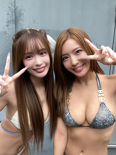まるで姉妹！橋本梨菜と長浜みつりの豪華2ショットが実現！