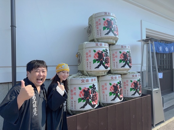 日本一日本酒が似合う女優・天宮花南。岩手県の南部美人のエンタメ酒蔵に訪問。第１弾で梅酒スパークリングと『花南部美人』コラボ決定！！