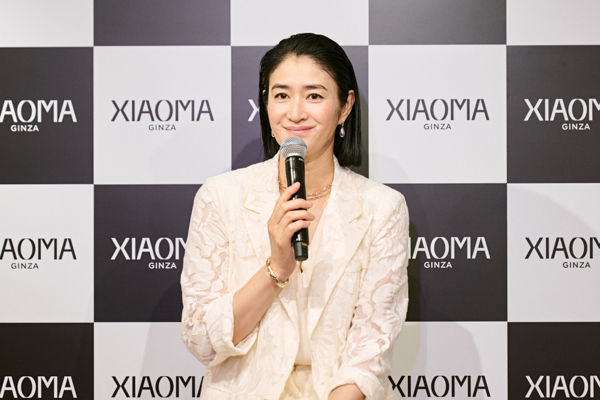 小雪がGINZA XIAOMA初代アンバサダーに就任！銀座本店で発表会
