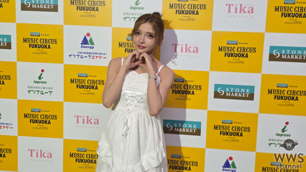 【写真特集】福岡の人気キャバ嬢・高嶺乃アイラ、白ドレス衣装でMUSIC CIRCUS FUKUOKAに登場！