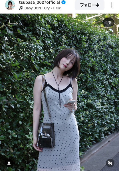 「超セクシー」本田翼、色白美デコルテあらわな姿にドキッ！大人可愛いドットワンピース姿公開！