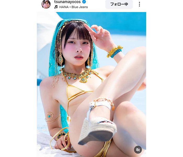 つなまよ！クレオパトラ風ビキニで悩殺！！