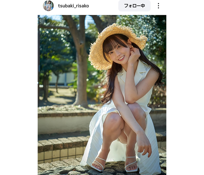 椿木りさこ、清楚ワンピースでかわいさバクハツ！！