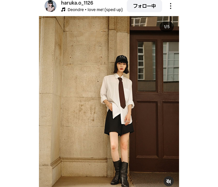 大沢明花、美脚スラリ！なモードコーデ披露
